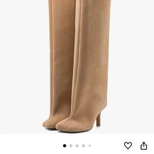 Knee high suede Tan Women's Boots